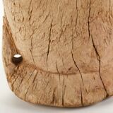 Ancien mortier en bois avec pilon - H.30cm