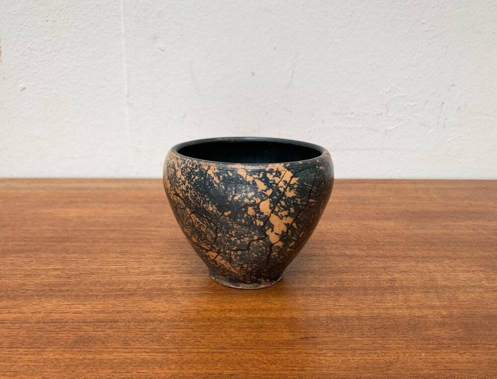 Brutalist Ceramic Bowl from Mid-Century German Study by Gerhard Liebenthron, 1960s