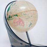 Illuminated terrestrial globe by Nova Rico Florence 1969