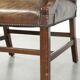 Chaise Gainsborough en cuir de vachette en bois avec une apparence époustouflante.
