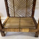 Vintage rattan shelf