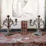 Napoleon III candlestick pair