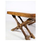 Table basse en bois foncé avec plateau en verre des années 1960