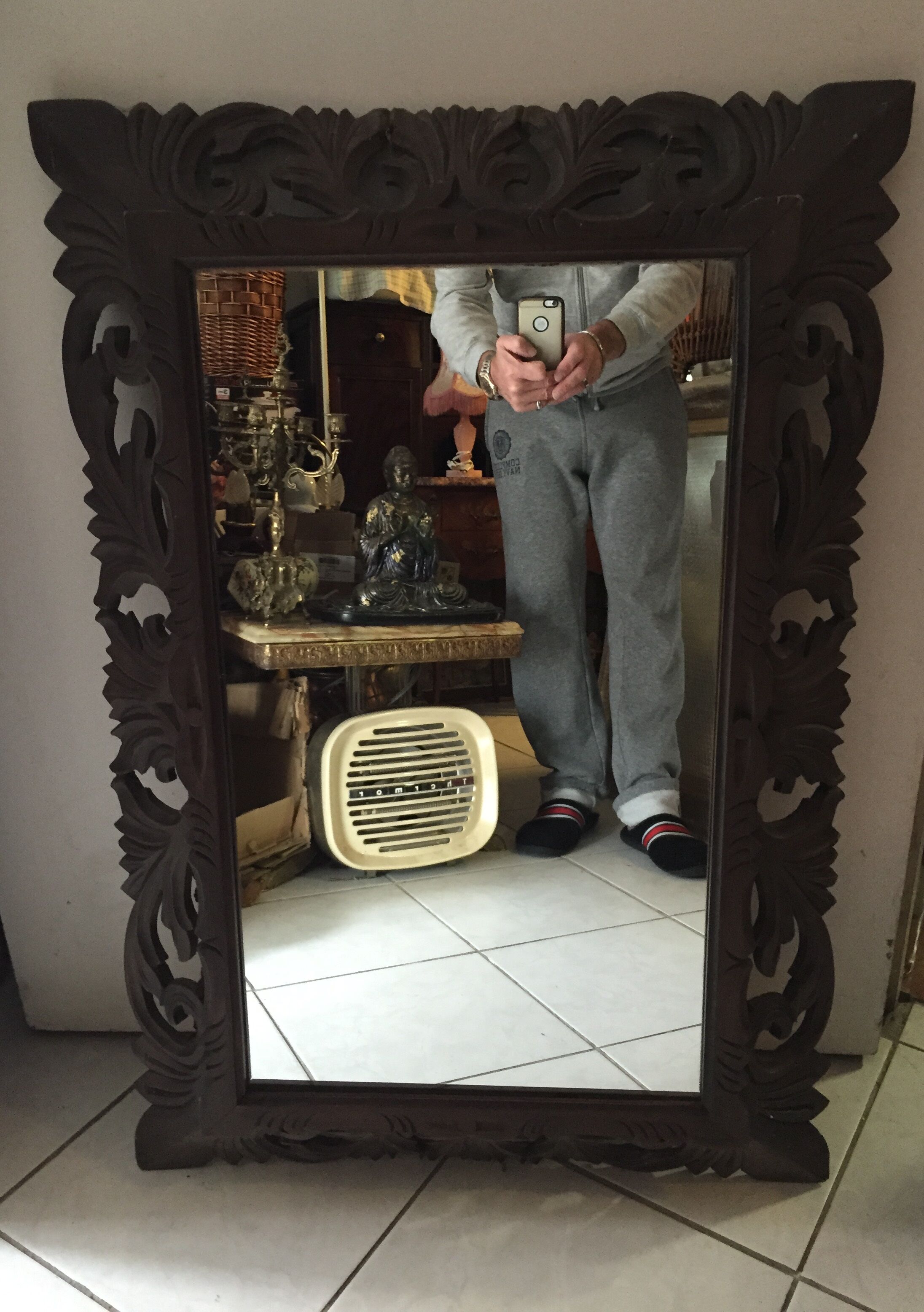 66x95cm wooden mirror