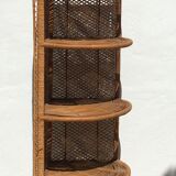 Vintage rattan shelf