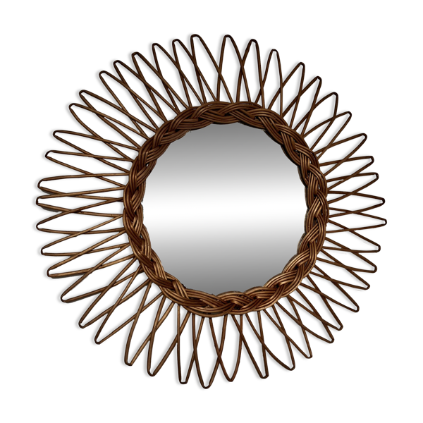 Miroir soleil rotin — Beyit
