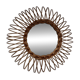 Rattan sun mirror