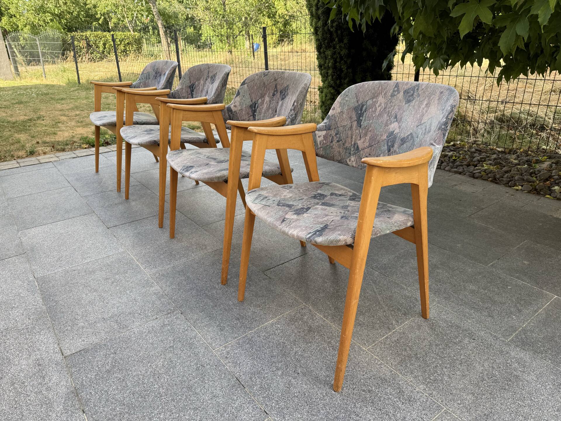 Set of 4 armchairs from the 1960s.
