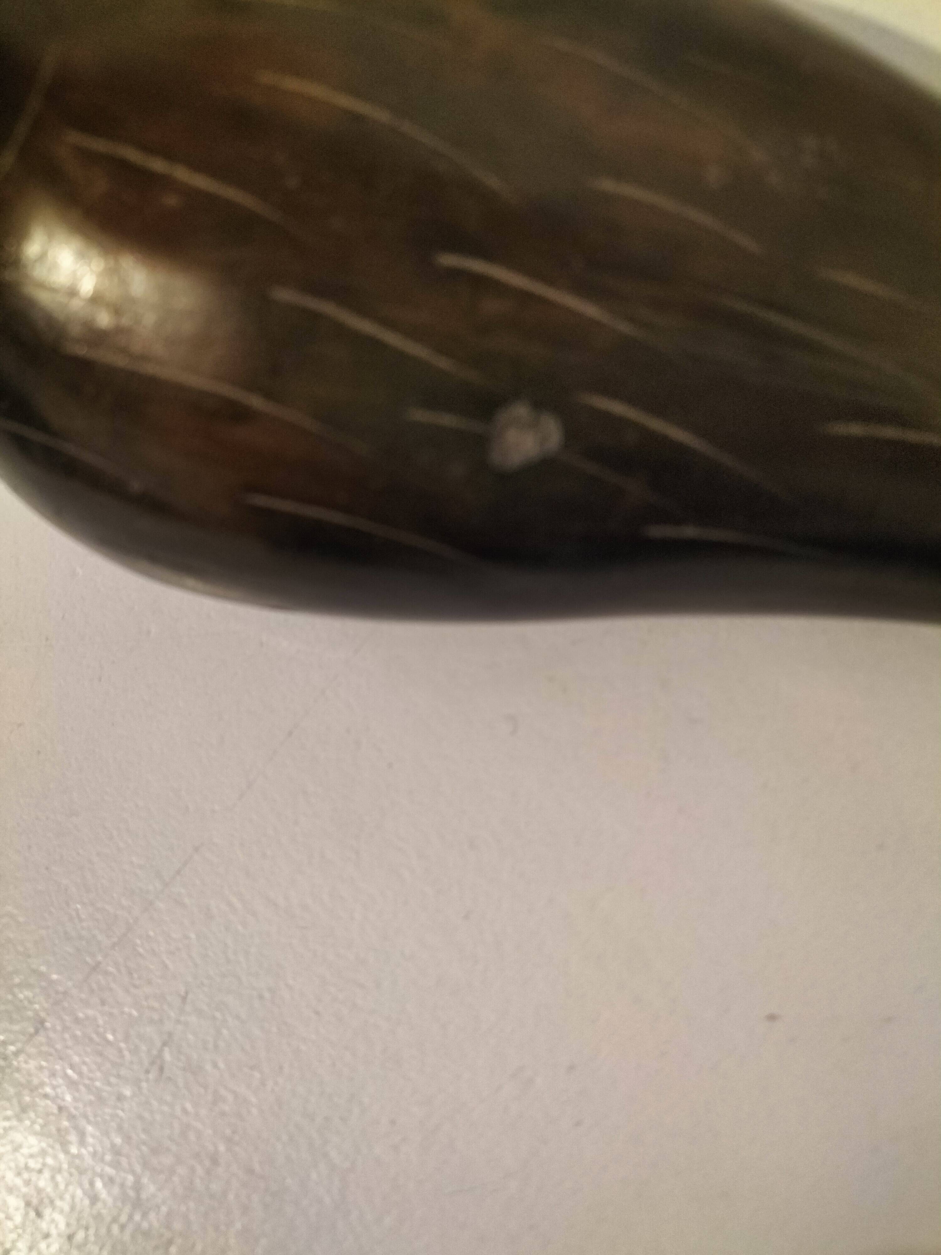 Colombe sculpturale en céramique brun chocolat, 20ème siècle