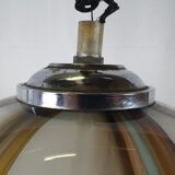 Chandelier in white and multicolored Murano glass