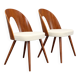 Chaises restaurées en noyer des années 1960 par Antonin Suman