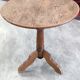 Oak pedestal table, side table, 19th century