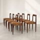 Set of 8 Lübke Rosewood Dining Chairs, Germany, 1960s