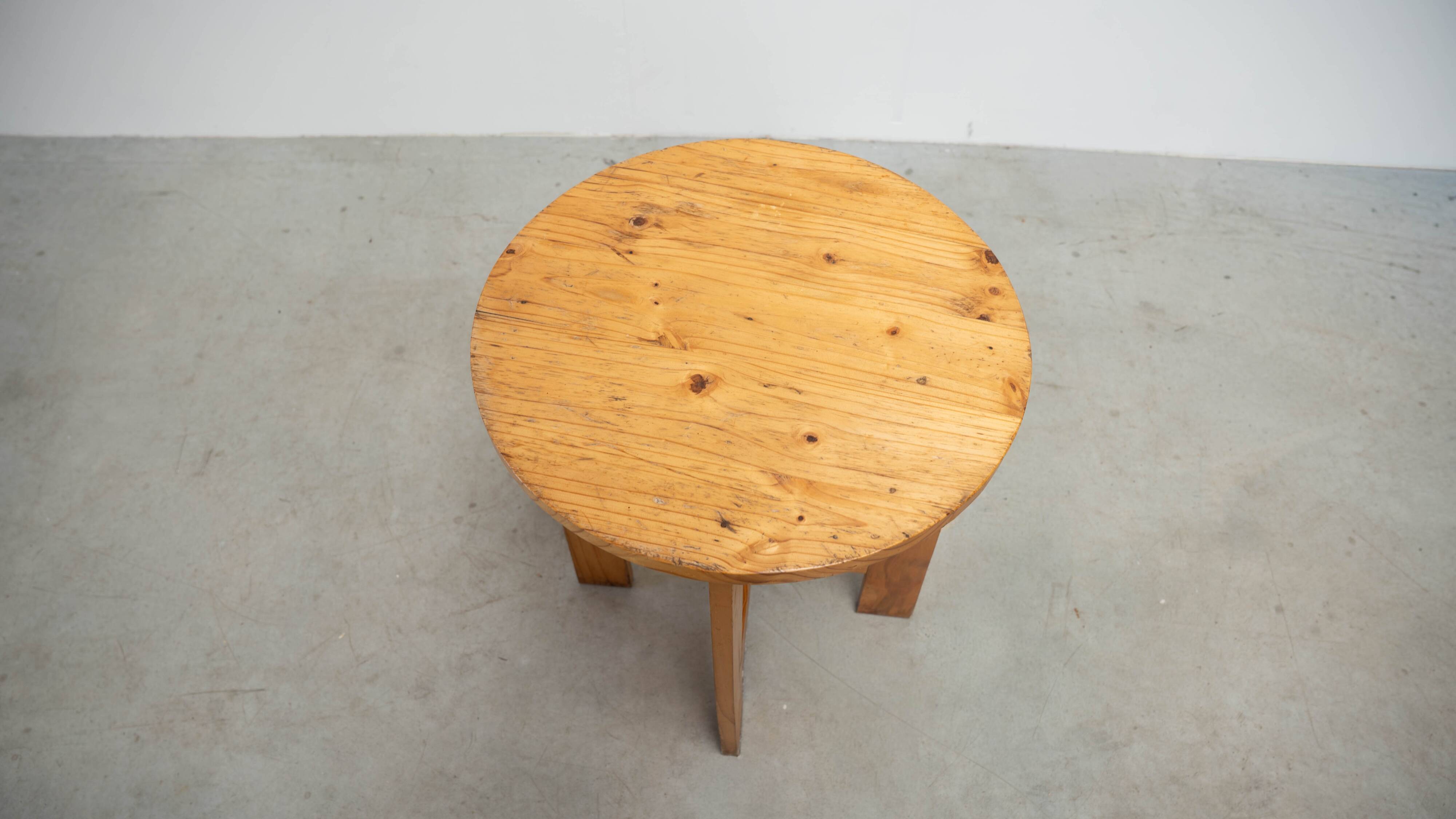 French pine side table