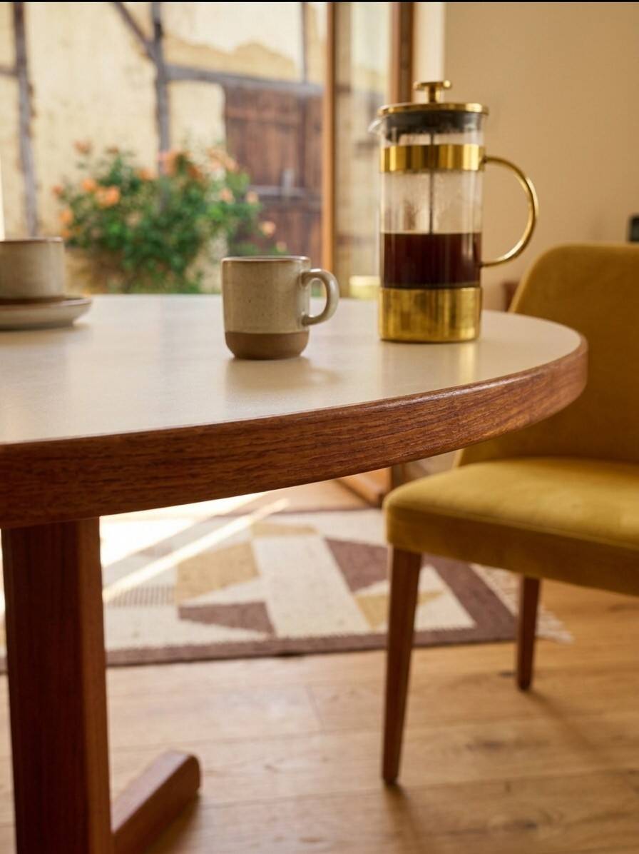 Scandinavian 1960s round table style