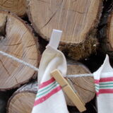 Set 5 large butcher's tea towels