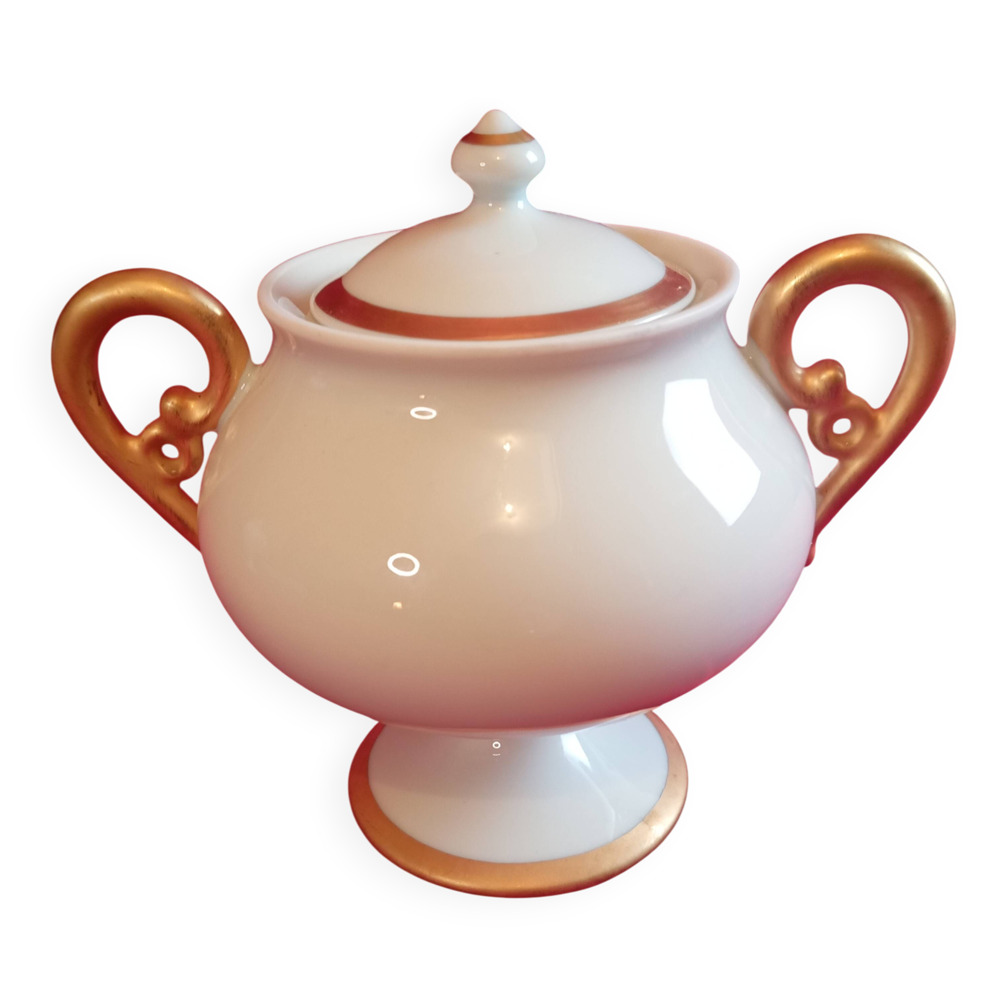 Limoges porcelain sugar bowl