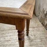 Walnut and marble bistro table 1890