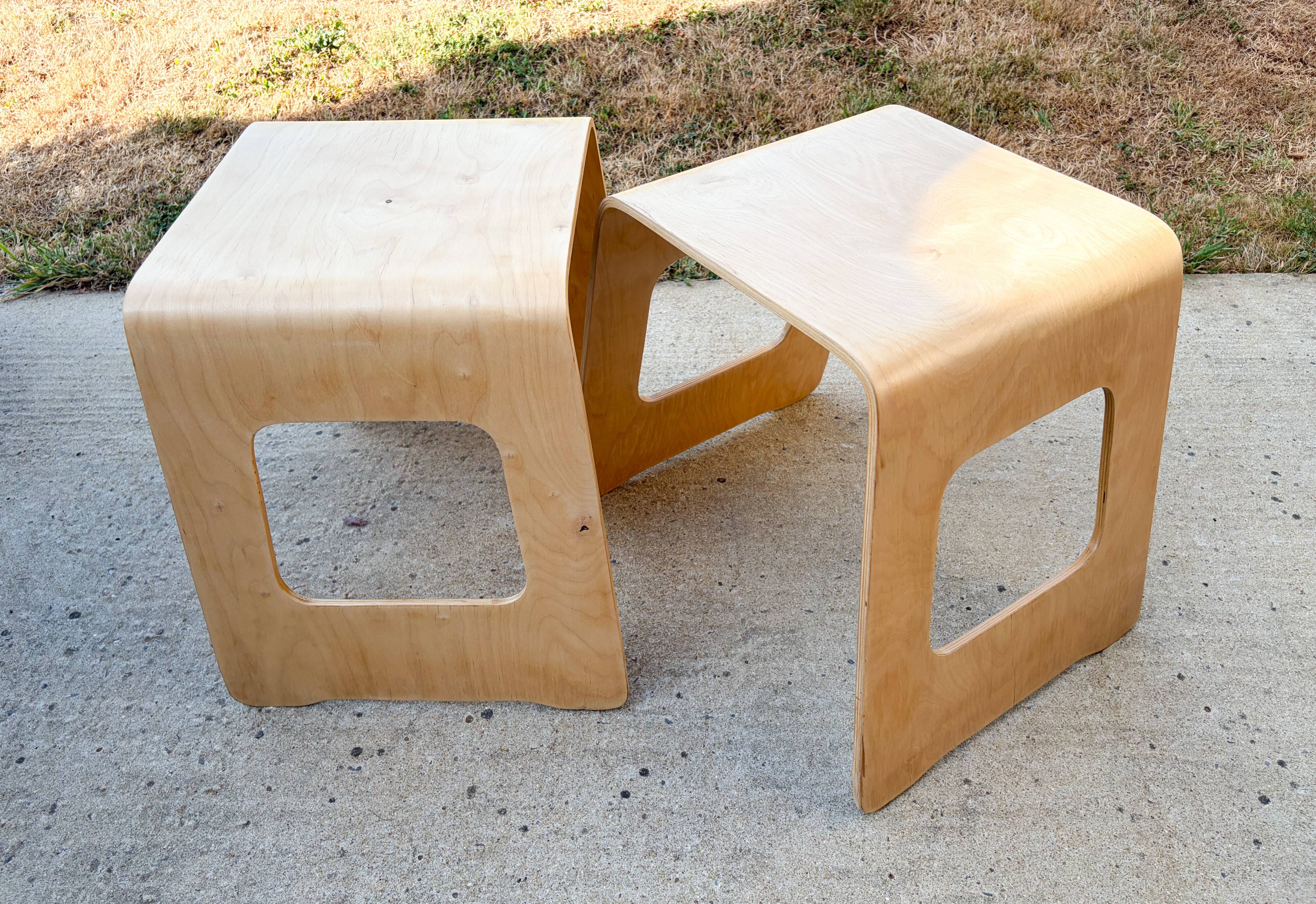 2 stools by Lisa Norinder for IKEA, 1990s