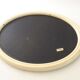 Oval Tiger mirror 1980 in ecru