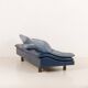Vintage Poltrona Frau Space Age leather sofa, Italy 1980s