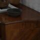 18ème siècle, commode danoise baroque serpentine antique en noyer