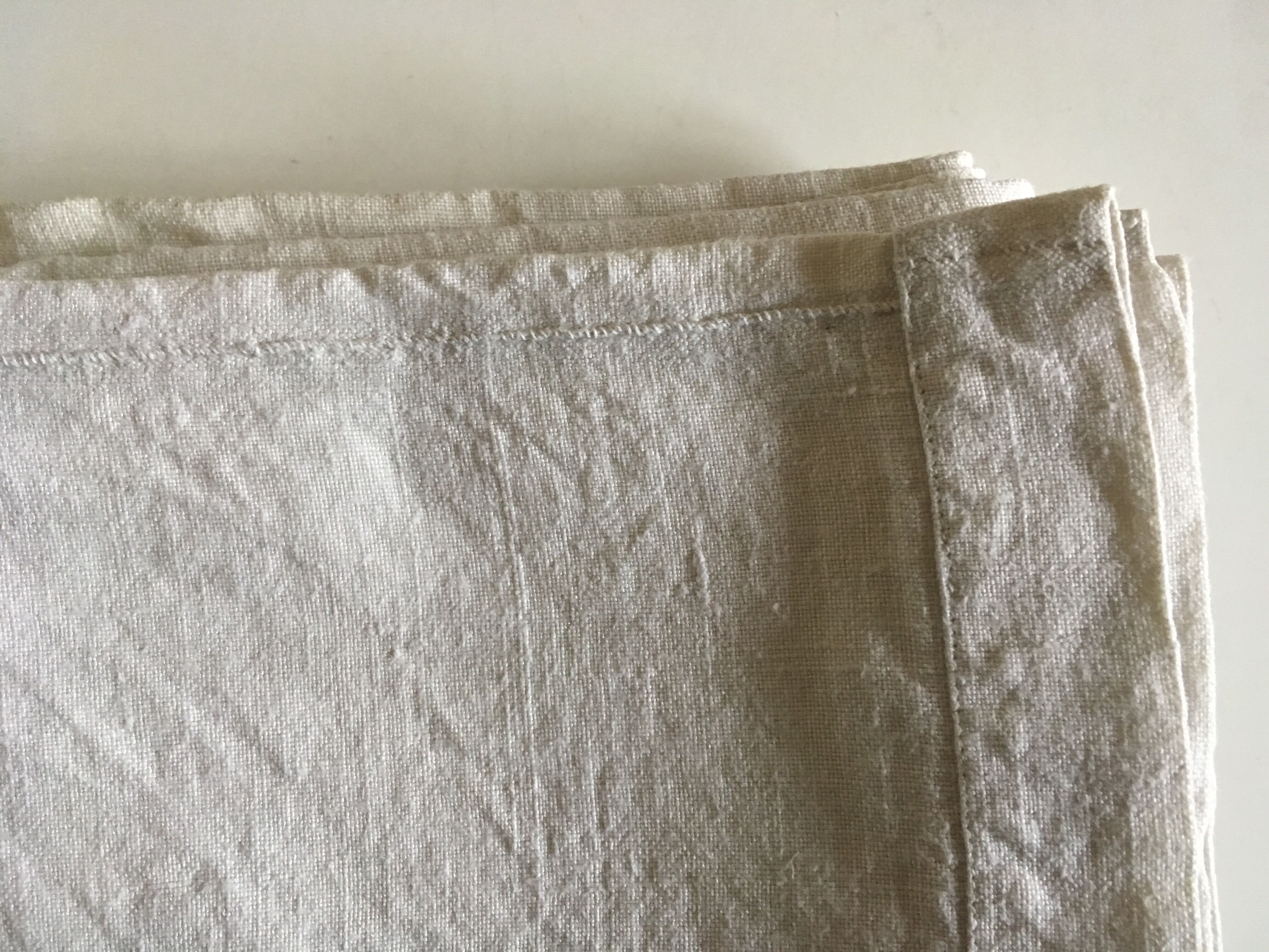 19th farm tablecloth in raw linen cloth reserve of l 2m kit