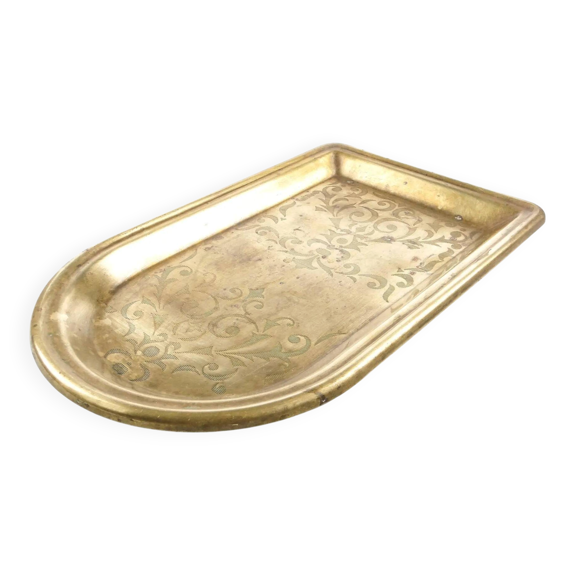 Eclectic samovar tray, brass, Poland, 19th century