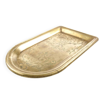 Eclectic samovar tray, brass, Poland, 19th century