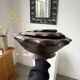 Brutalist wooden dishes, Savoyard popular art.