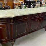 Wooden sideboard with marble