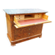 Commode secrétaire d'époque Louis Philippe en noyer du 19e siècle