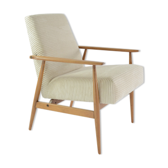 Fox velvet chair with cream side