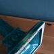 Niderviller emerald green column candle holder