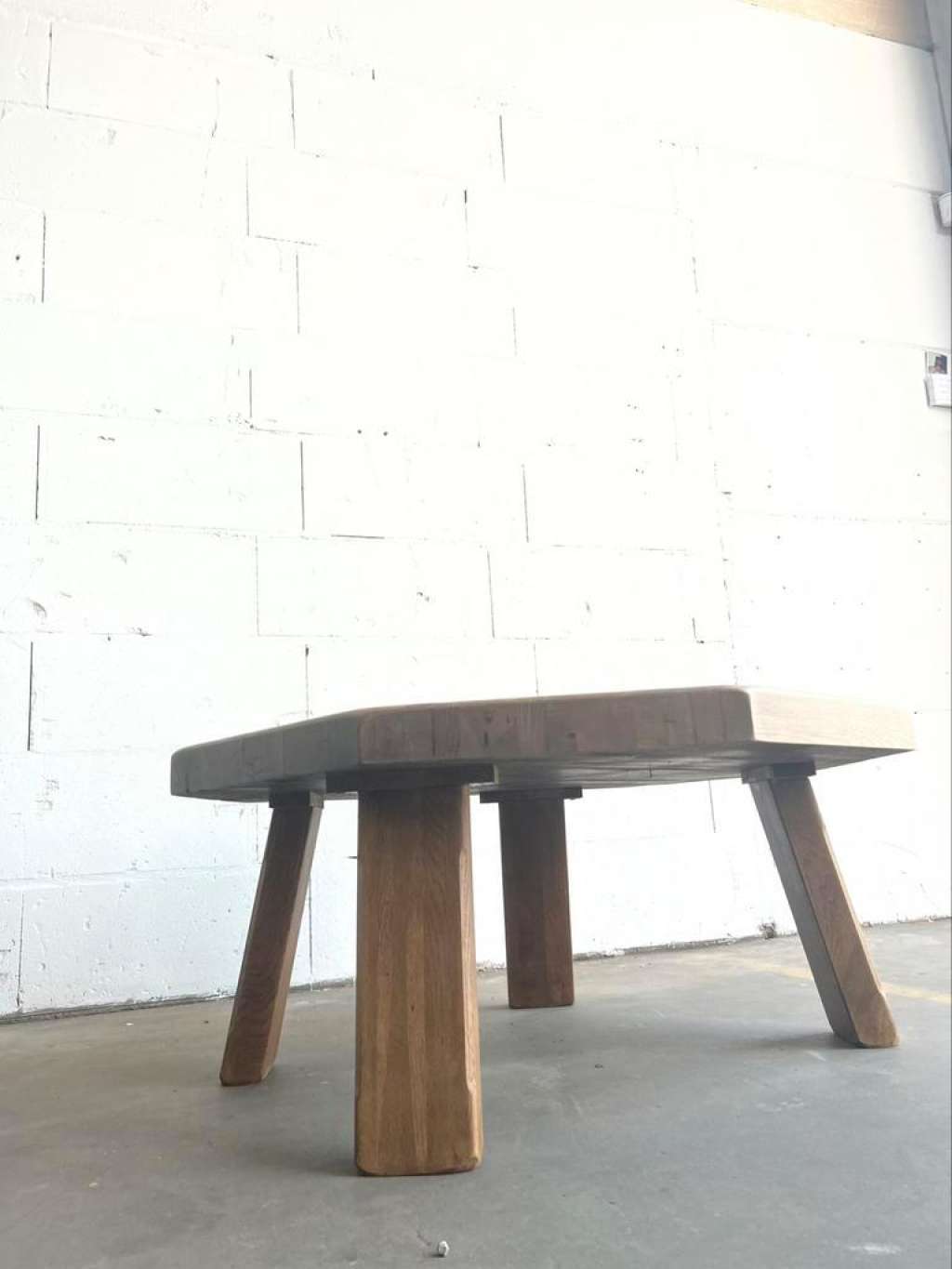 Coffee table in vintage oak