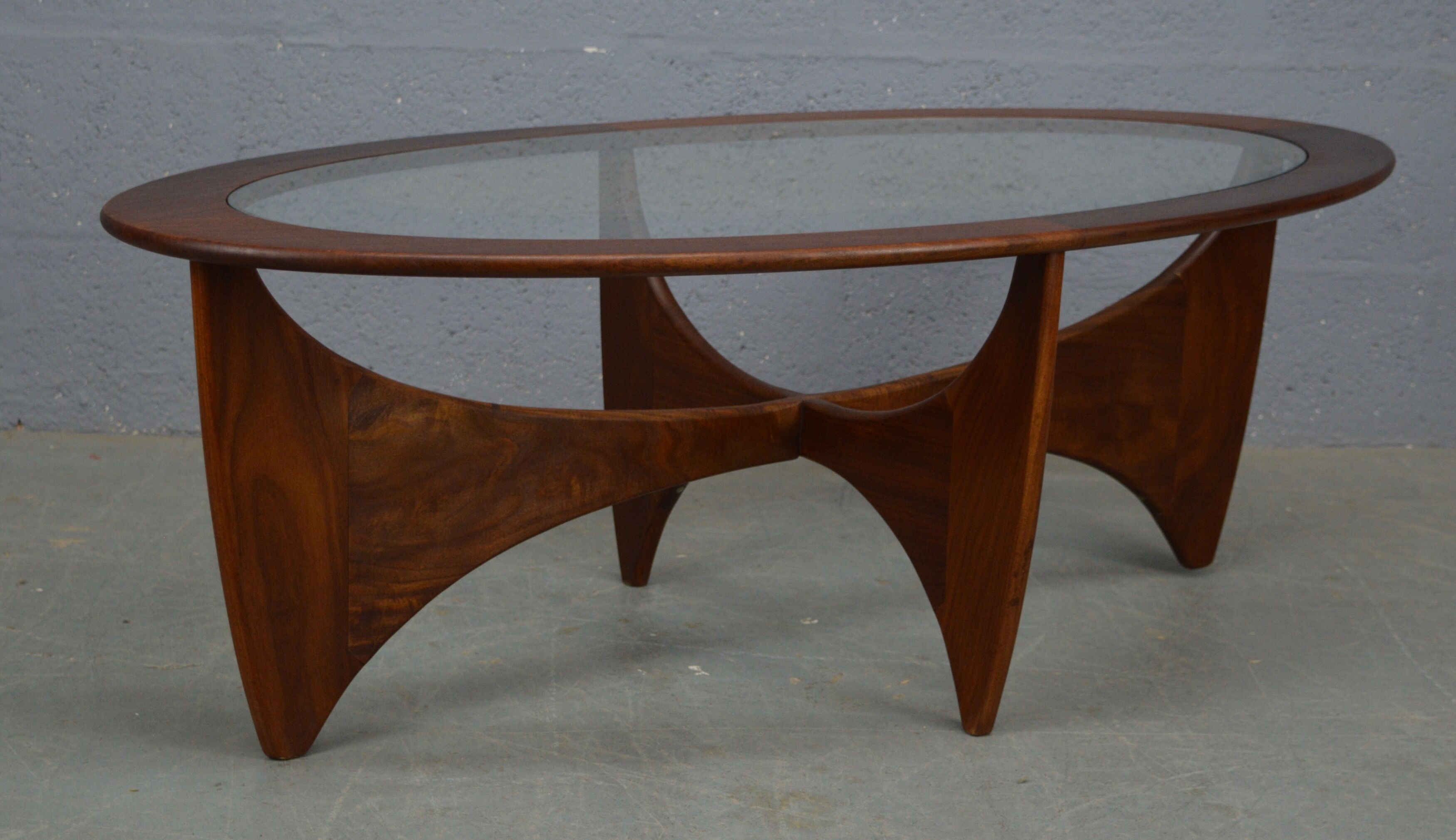 1960s oval Astro coffee table by G Plan