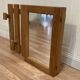 Arrangement / suspended mirror scandinavian design 1960.