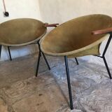 Pair of Balloon Chair by Hans Olsen 1960 Denmark
