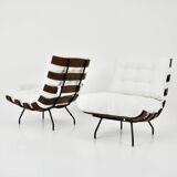 Costela armchairs by Martin Eisler & Carlo Hauner for Forma, 1950s, set of 2