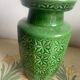 Vase W. Germany model 261-24 in green ceramic, 1960s-70s.