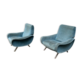 Pair of lady armchairs by Marco Zanuso for Arflex