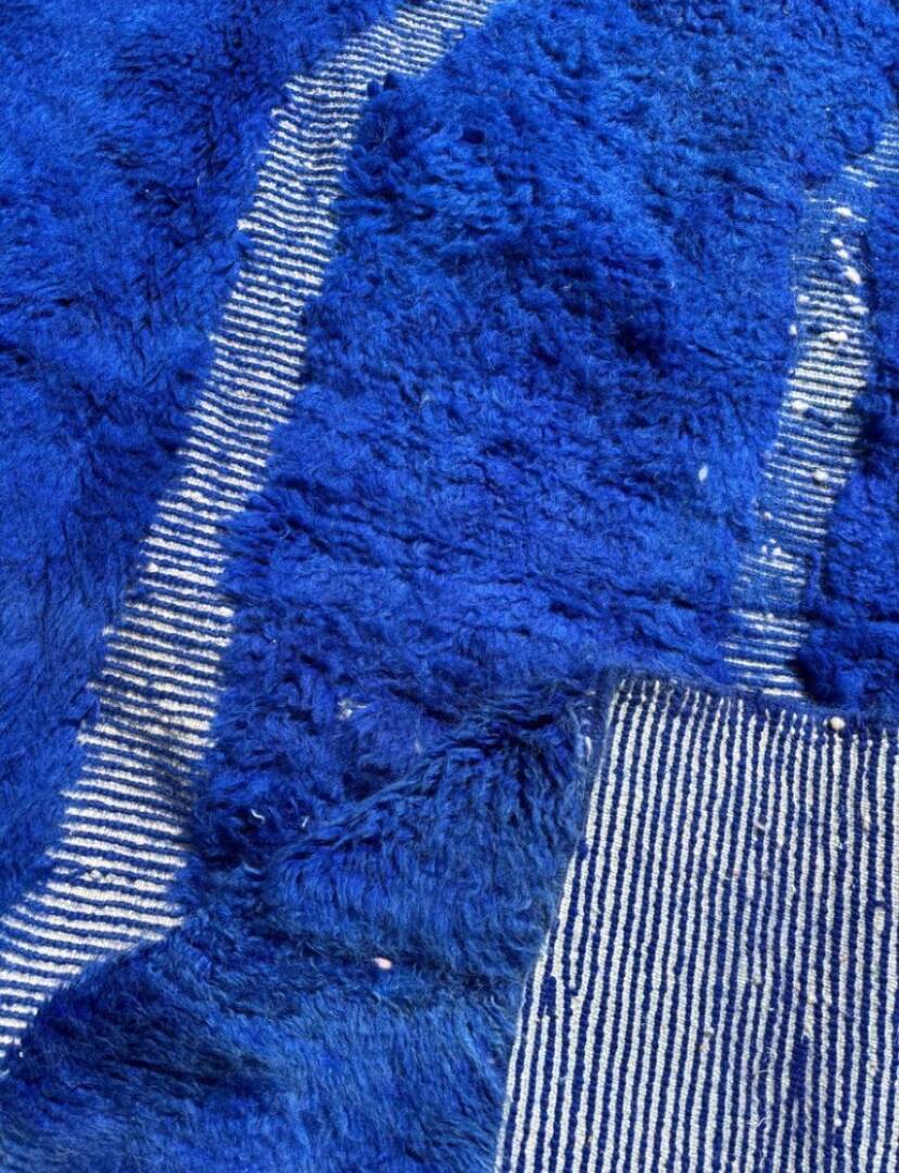 Blue Moroccan rug in wool 250/150cm