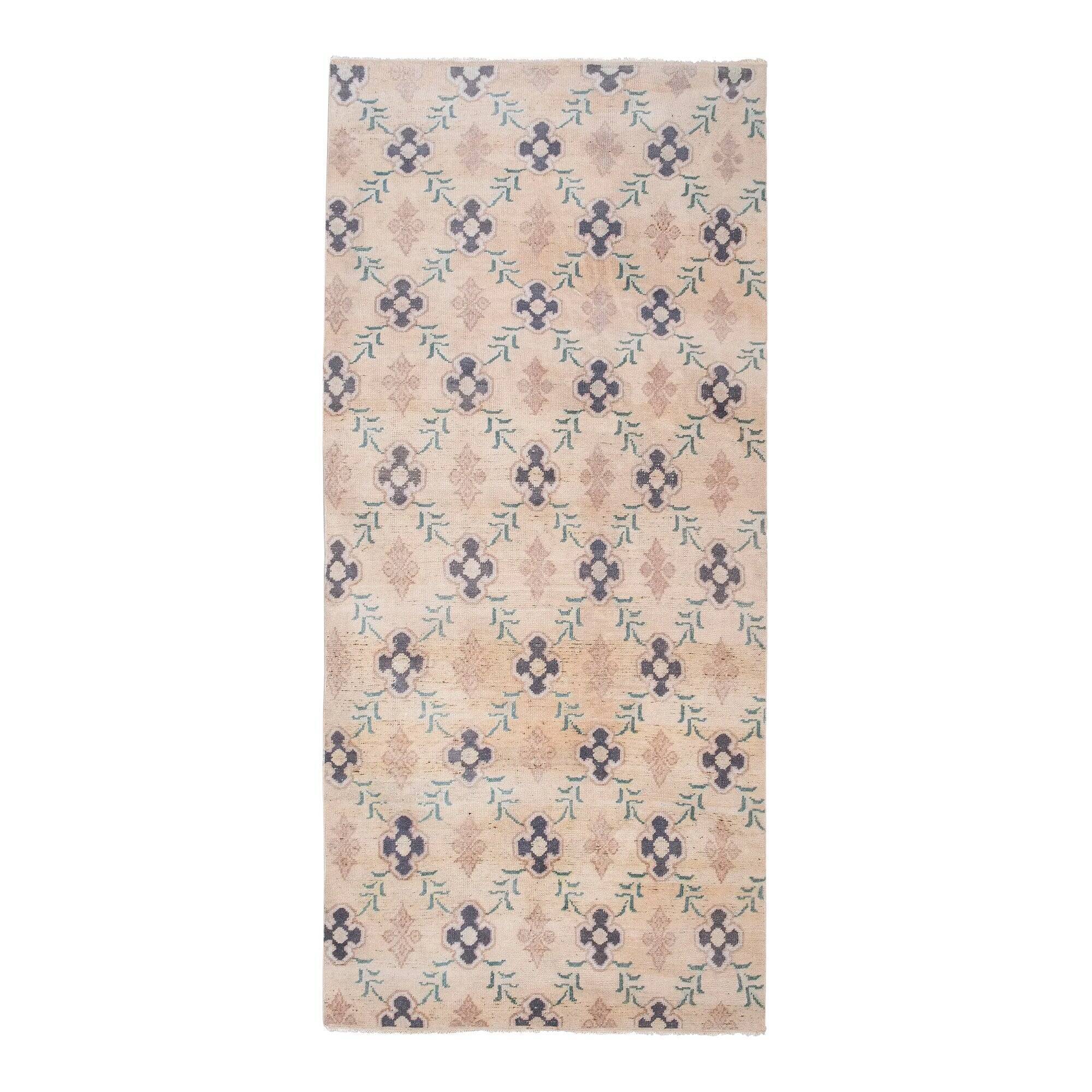 Vintage Turkish hallway rug 127x280 cm