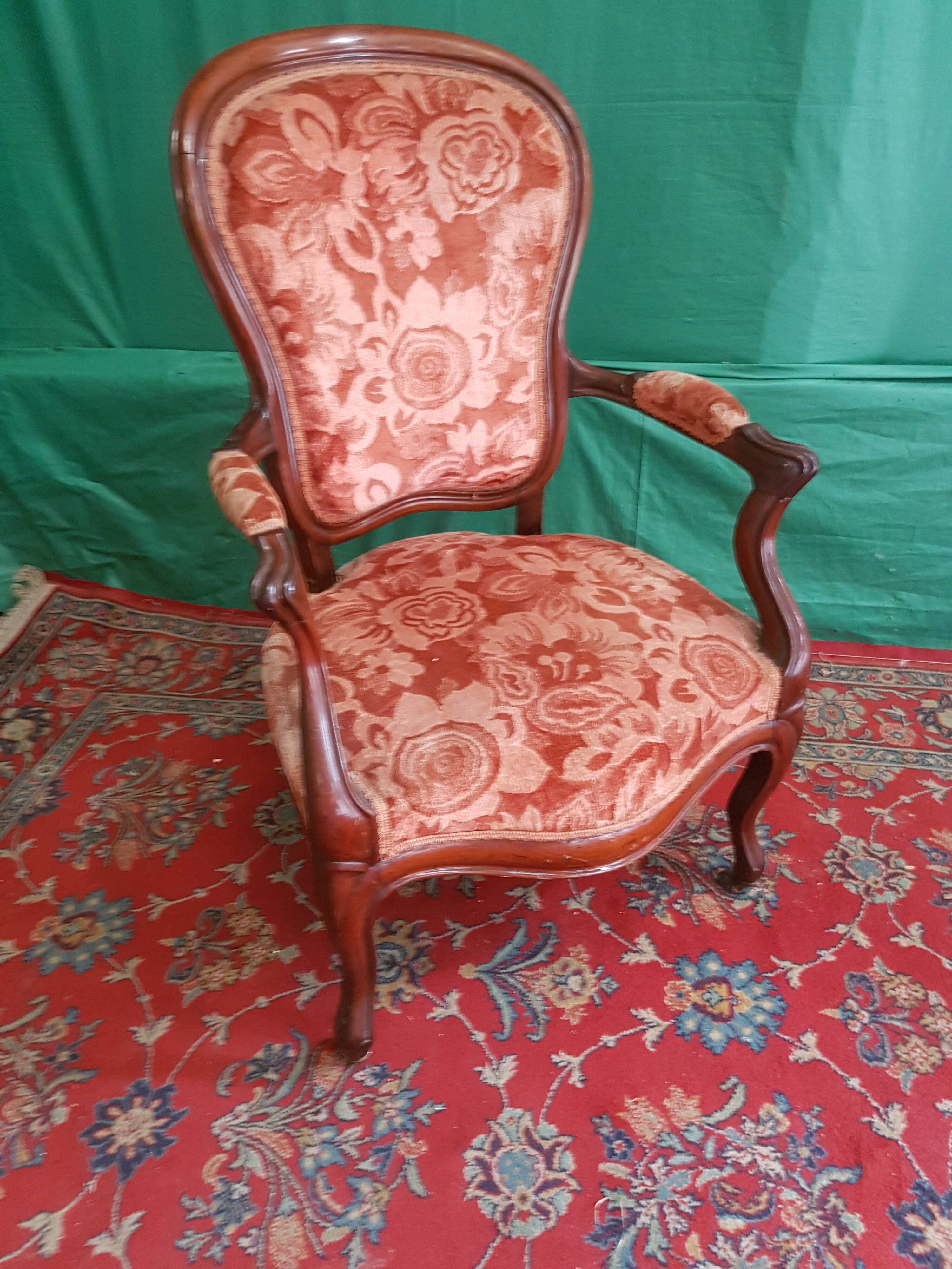 Mahogany armchair