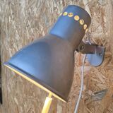 Vintage brushed aluminum wall light