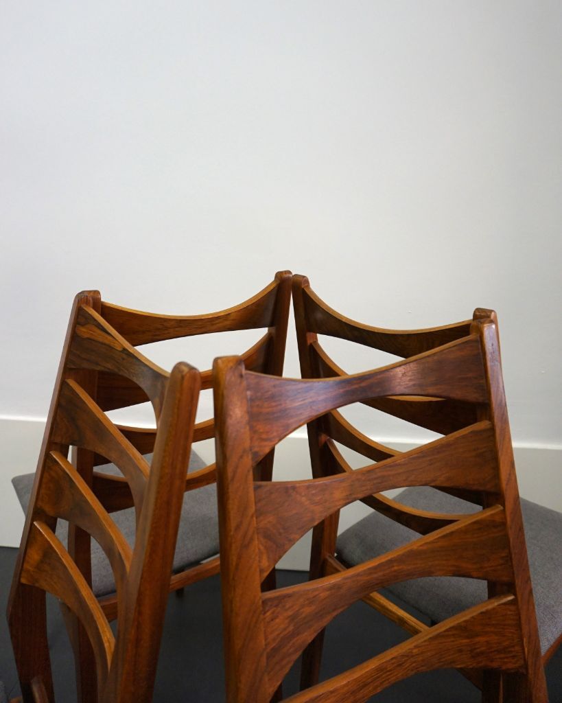 Ensemble de 4 chaises danoises années 60
