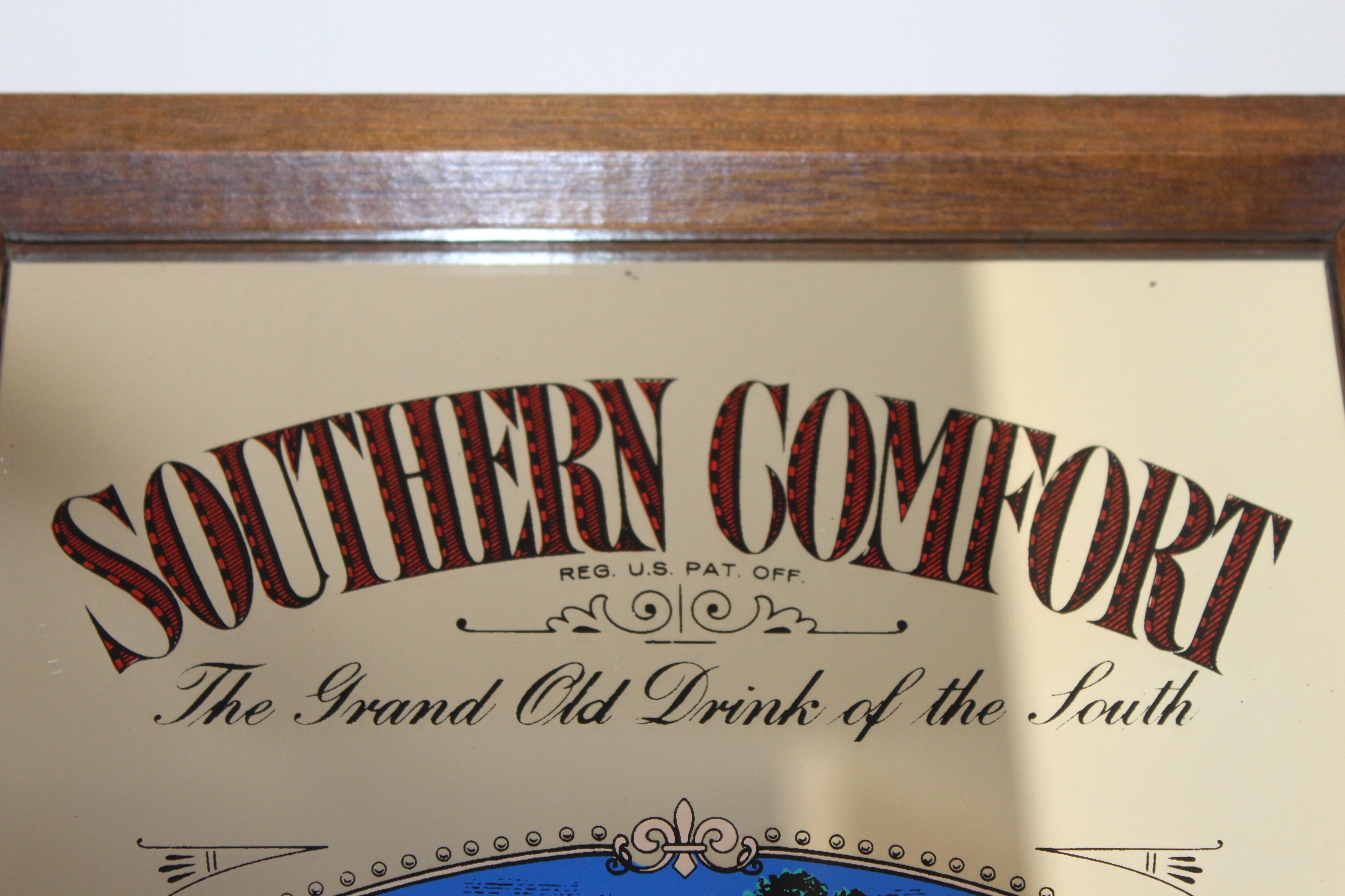 Southern Comfort advertising mirror 70s