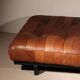 Lit de jour 'DS-80' en cuir patchwork cognac par De Sede, Suisse