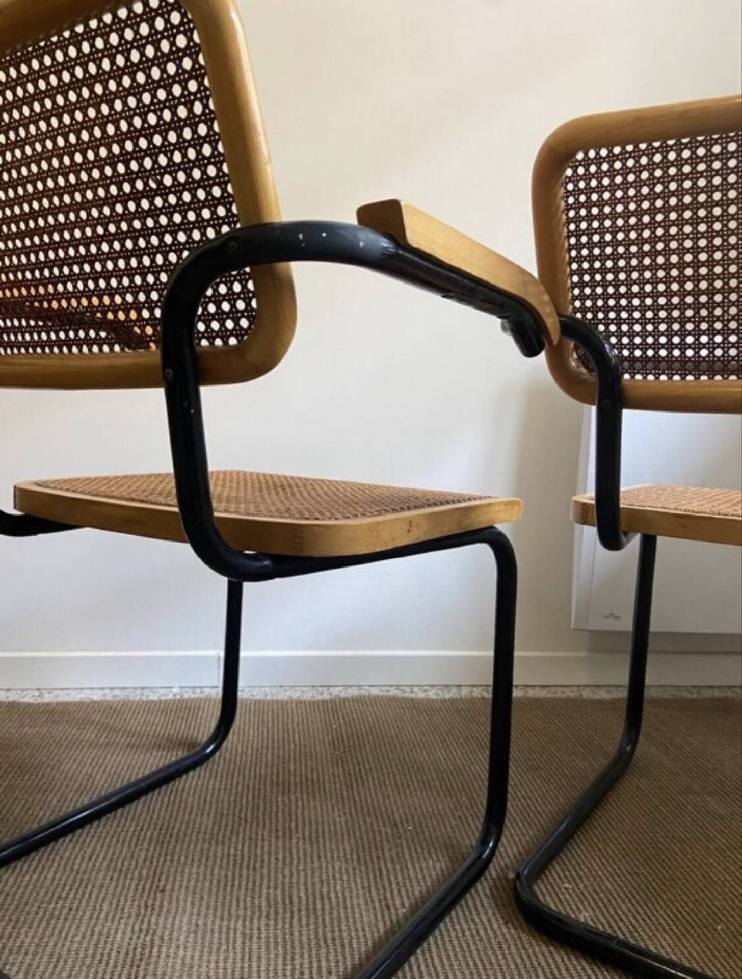 Set of 4 B64 armchairs by Marcel Breuer