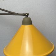 teak and metal midcentury swing arm wall lamp, Dutch 1960s